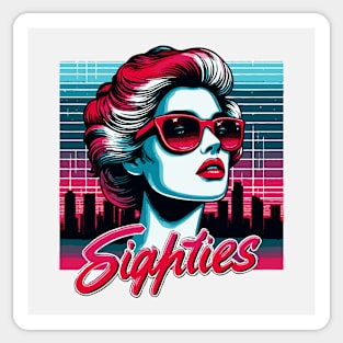 The 80s: The Eighties Retro Look Sticker